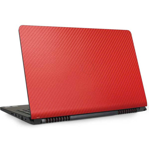 Red Carbon Fiber Specialty Texture Material Dell Inspiron Skin